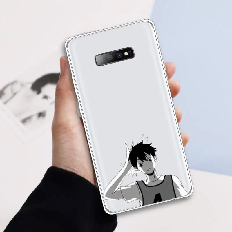 

Haikyuu volleyball anime Phone Case Transparent For Samsung Galaxy A 71 21s S note 8 9 10 plus 20 ultra