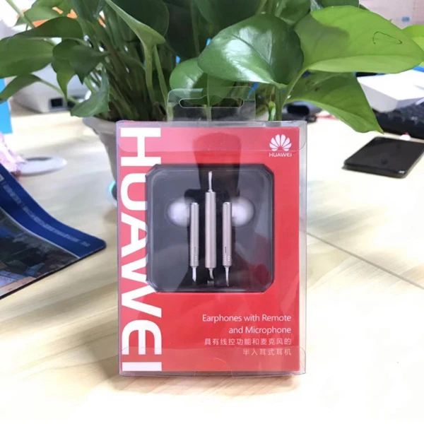 Оригинальные наушники huawei AM 116 с микрофоном и регулятором громкости, металлическая гарнитура для huawei P7 P8 P9 Lite P10 Plus Honor 5X 6X mate - Цвет: Packaging