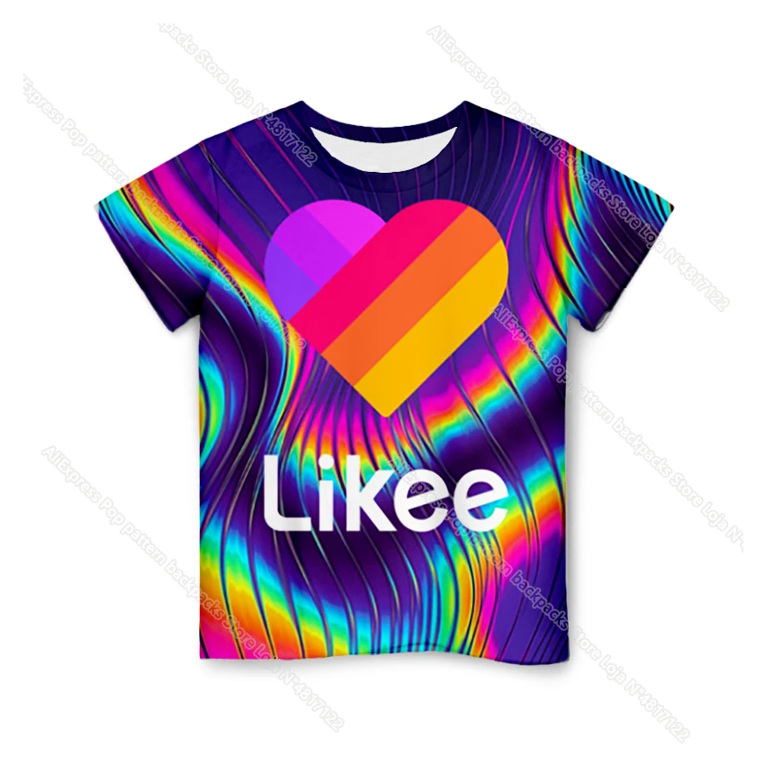 

2020 LIKEE T Shirts Russia Style New Summer Cat Fox Likee Kids T-Shirts Casual Baby Boys Girls Tee Tops Children Clothes