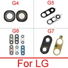 Стеклянный объектив задней камеры LG V10, V20, V30, G5, G6, G7, Q6, K8 2017, запасные части для основной камеры с наклейкой Ahesive