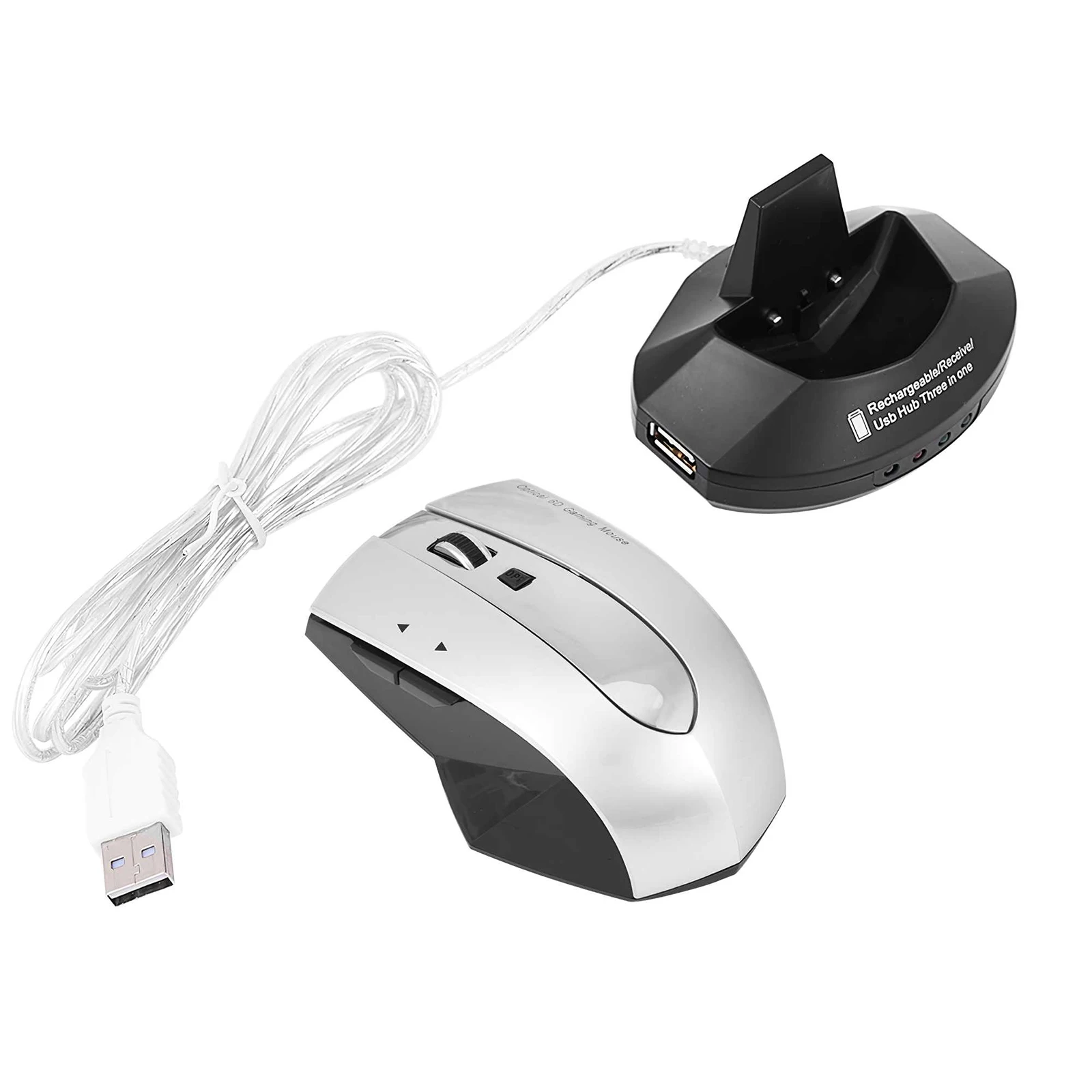 

Беспроводная игровая мышь, 6 кнопок, USB, оптическая, для ПК, ноутбука