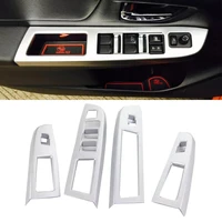 for subaru xv 2012 2013 2014 2015 car abs matte armrest handrail inner door window glass switch panel cover trim frame parts