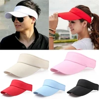 1pc visor sun plain hat sports cap colors golf tennis beach adjustable summer hot