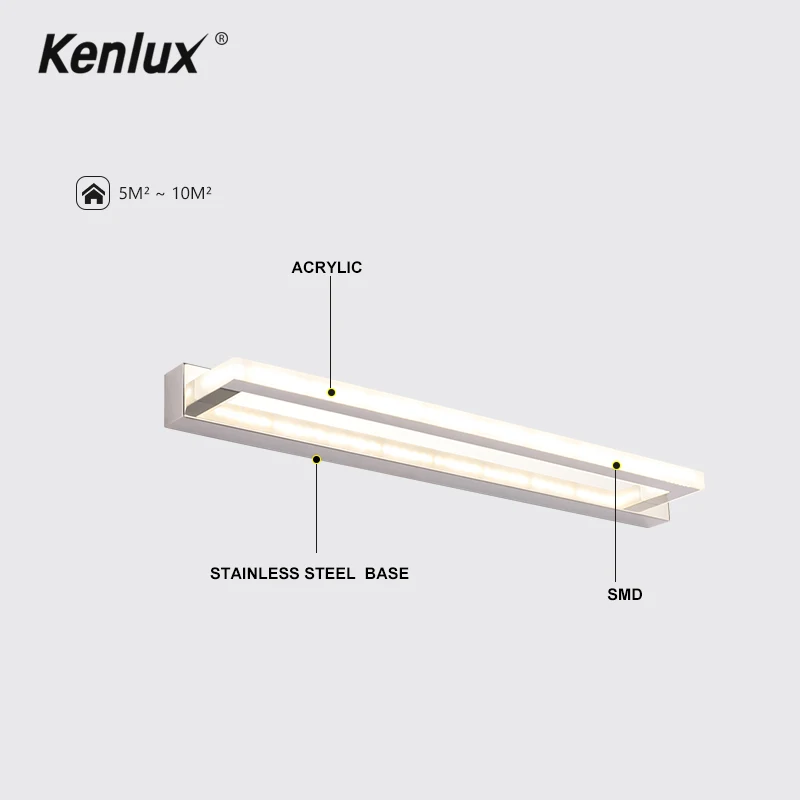 Зеркальный светильник светодиодный настенный зеркало для макияжа светодиодные