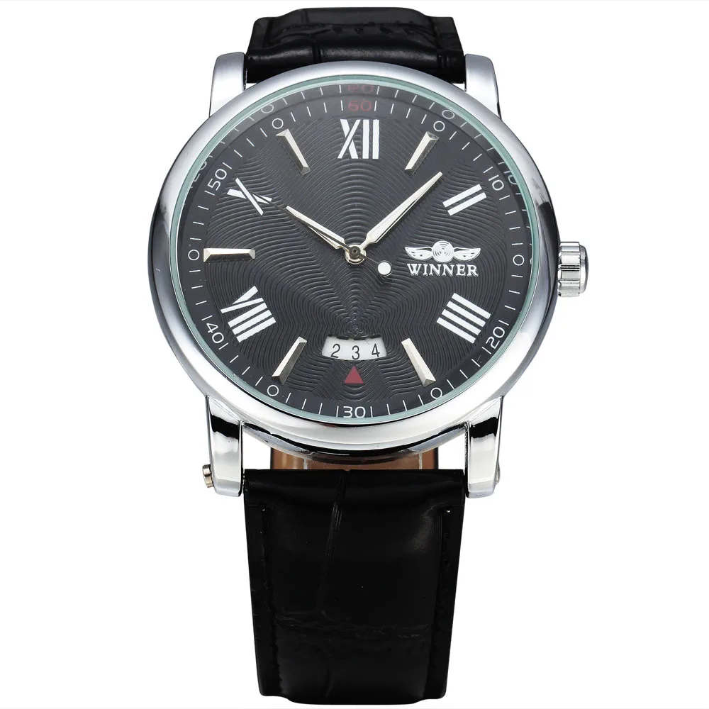 Часы WINNER Классические Мужские автоматические механические часы с