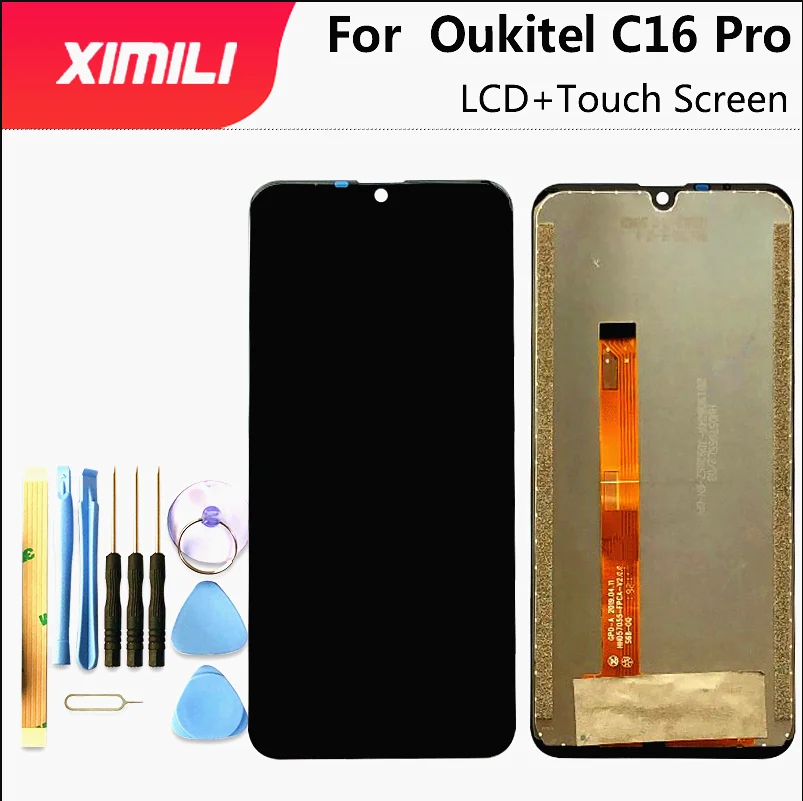 ЖК дисплей и тачскрин для Oukitel C16 Pro 5 71 ''дигитайзер ремонта телефонов запасные