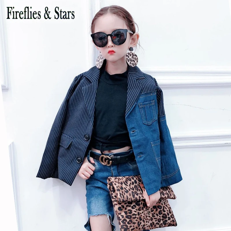 Демисезонная джинсовая куртка для девочек 3-6 лет с карманами | Мать и ребенок