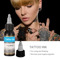 30ml black natural tattoo ink semi permanent natural plant pigment makeup professional tattoos ink pigment for body art paint