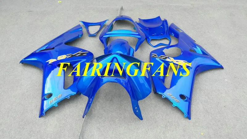 Комплект обтекателей под давлением для KAWASAKI Ninja ZX6R 636 03 04 ZX 6R 2003 2004 ABS blue Обтекатели