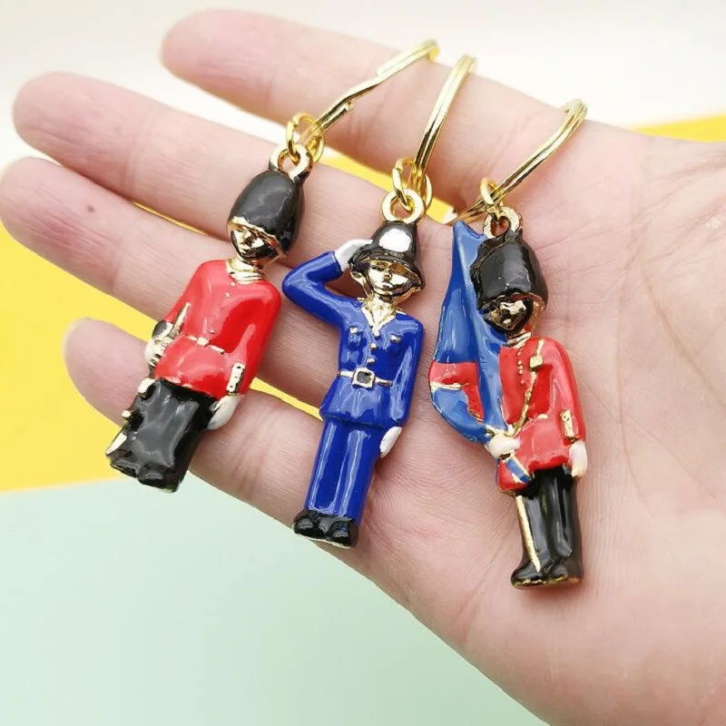 Мультяшный Щелкунчик кукла рождественский брелок металлические брелки для