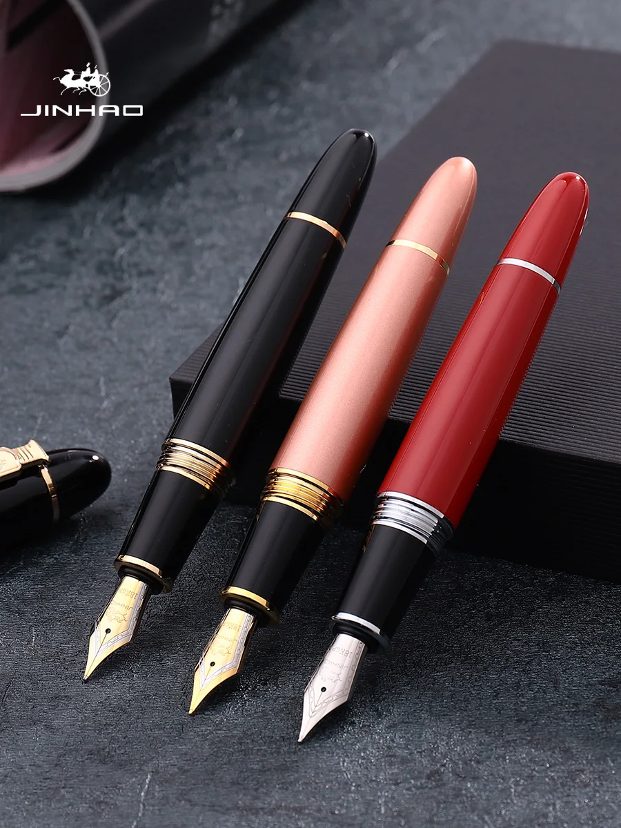 

Jinhao 159 Fountain Pen Ink High Quality In Fountain pens Nib 0.5mm Calligraphy Pen Vulpen Boligrafos De Marca Lujo Pluma Fuente