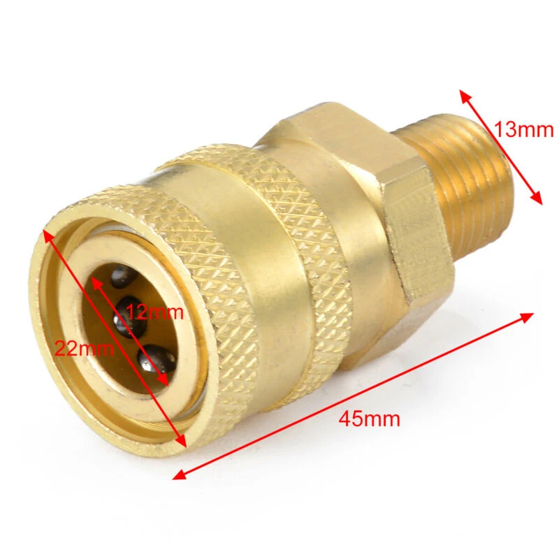 

Gold Brass Quick Coupler High pressure Washer Connector Replacement Tool