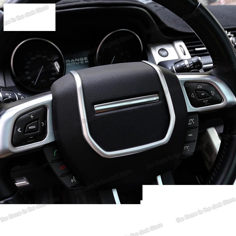 abs car steering wheel trims for range rover evoque 2011 2012 2013 2014 2015 2016 2017 2018 2019 accessories chrome auto styling |