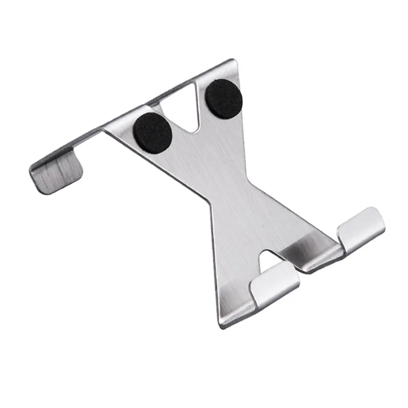 

Door Hook Creative Seemless Clothes Hook Simplicity Clothes Rack Nailless Rack X Type Stainless Steel Door Back Hook 49G