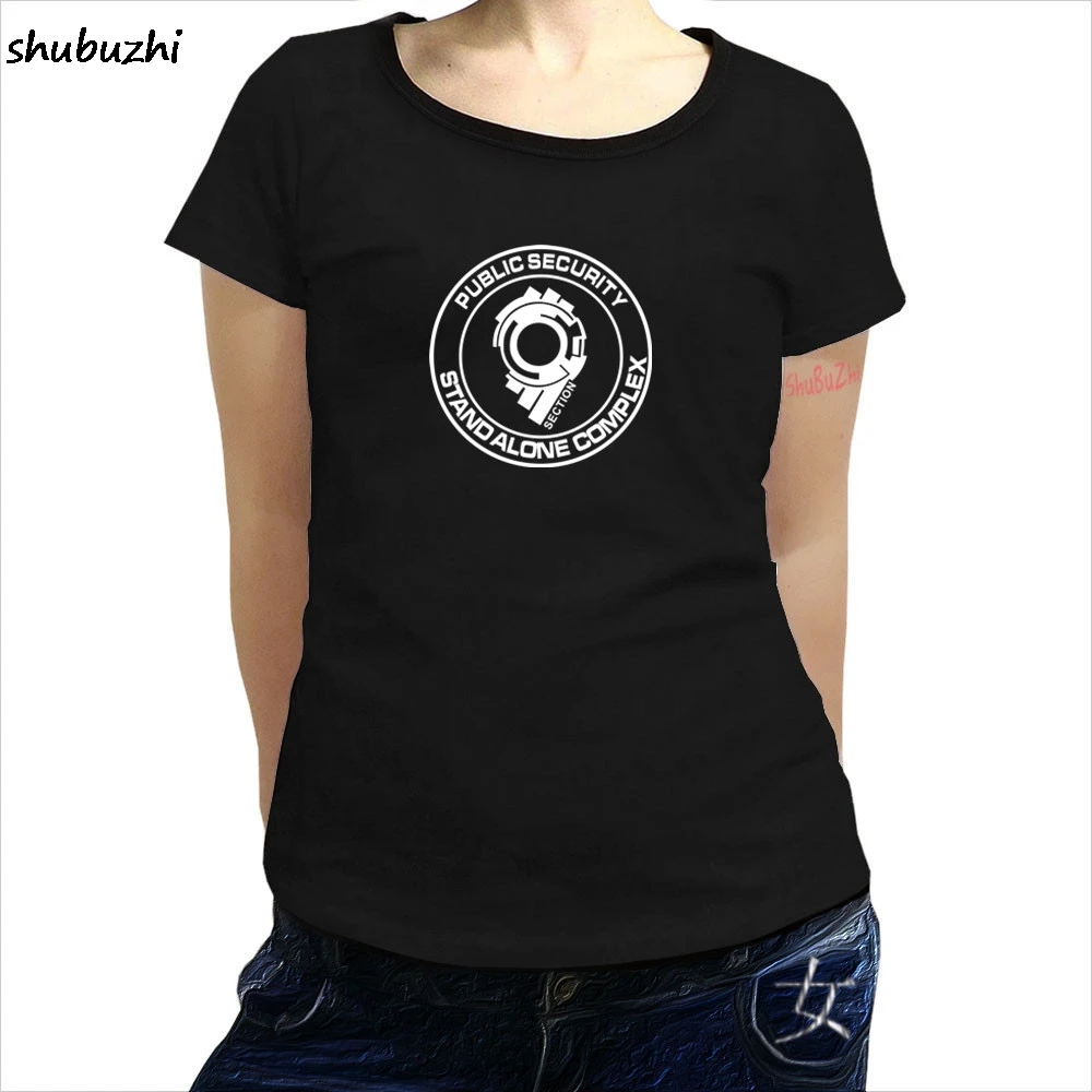 Женская футболка Ghost In The Shell Section 9 Distressed модная повседневная Hanko Robotics SAC