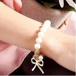 Модный изысканный браслет с бантом бабочкой ювелирные изделия имитацией