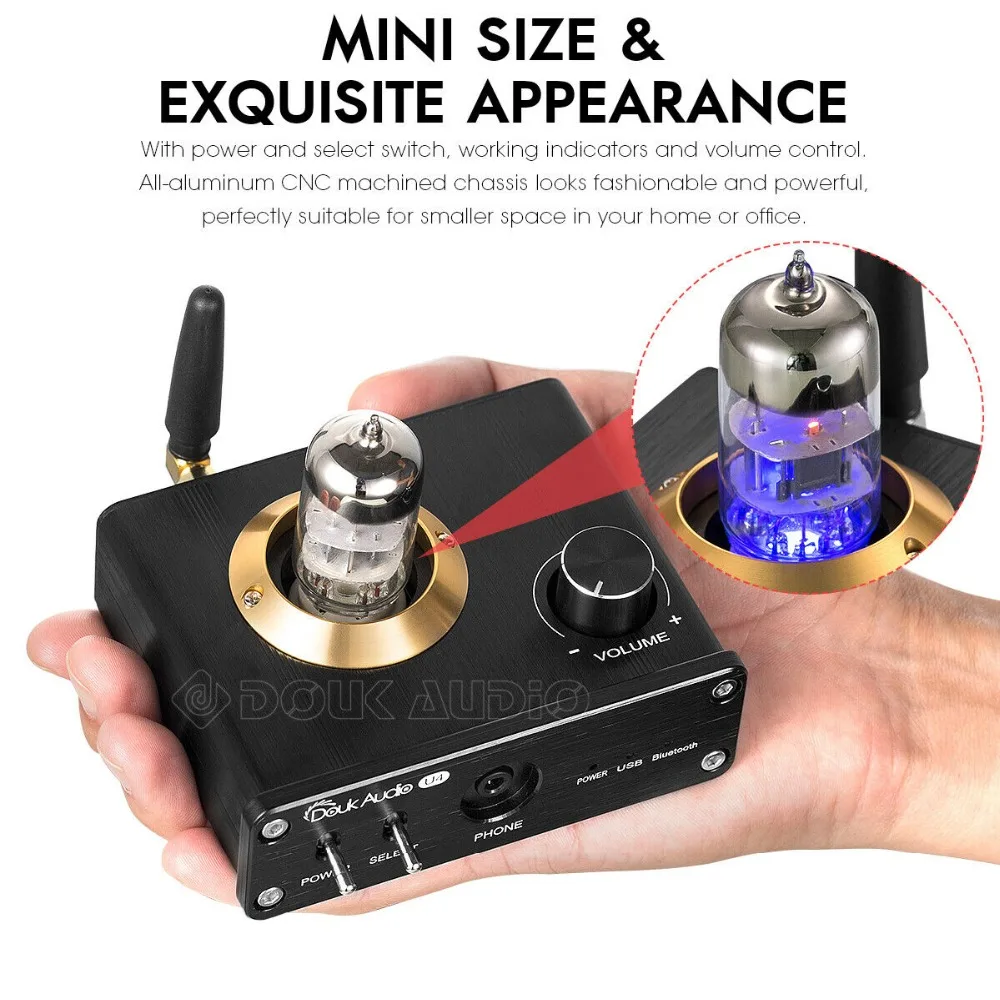 Nobsound Мини Bluetooth 5,0 ламповый усилитель для наушников USB DAC HiFi стерео аудио предусилитель APTX-LL аудио приемник