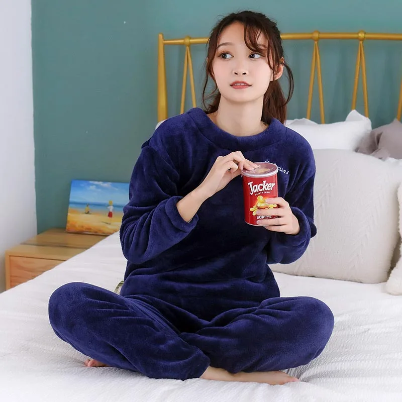 2019 Весенняя Пижама для женщин женская пижама комплект с длинным рукавом и