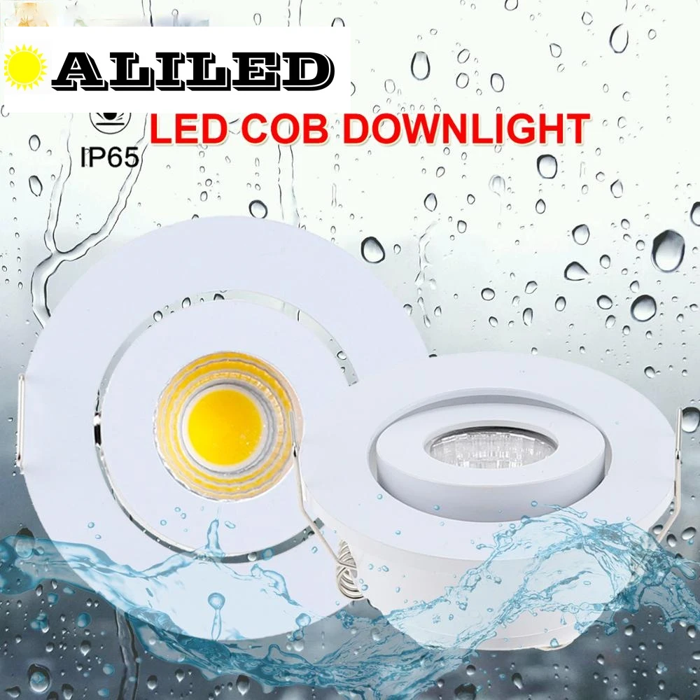 

Светодиодный потолочный светильник, Ip65, Cob, встраиваемая потолочная лампа 3 Вт, приглушенный Светодиодный точечный светильник для ванной, ба...