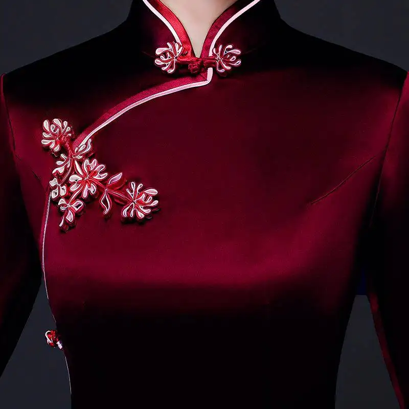 Женское платье с китайским воротником современное нижнее белье для девушек