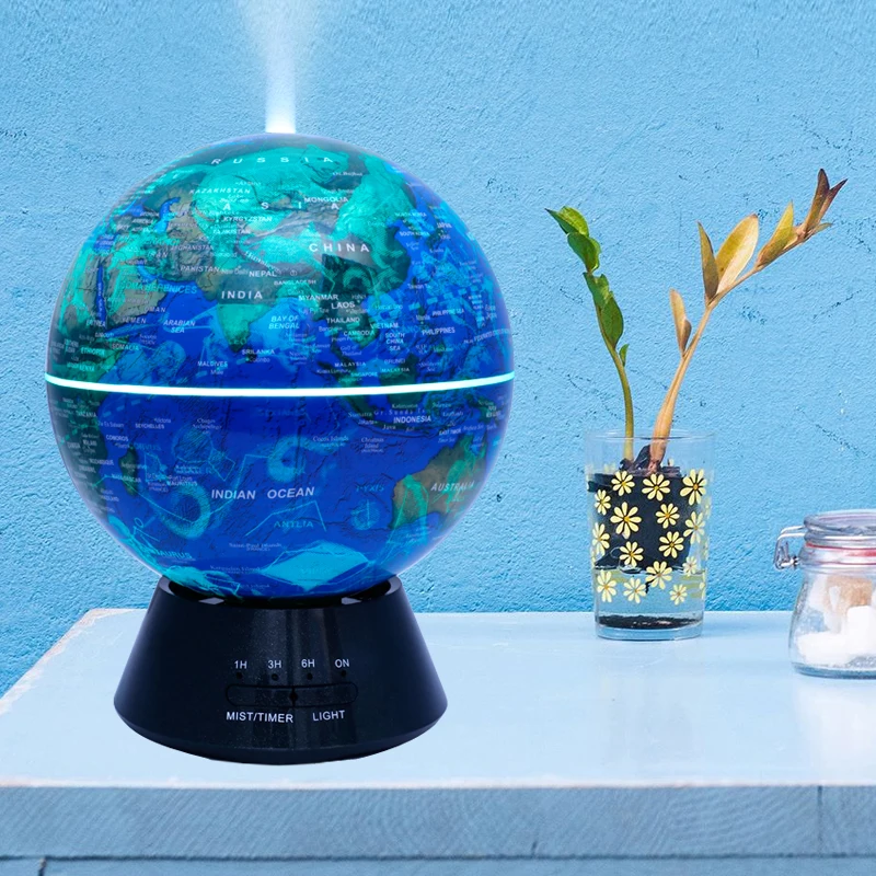 

Creative Globe Desktop Ultrasonic Essential Oil Aromatherapy Machine Home Silent Fragrance Lamp Humidification