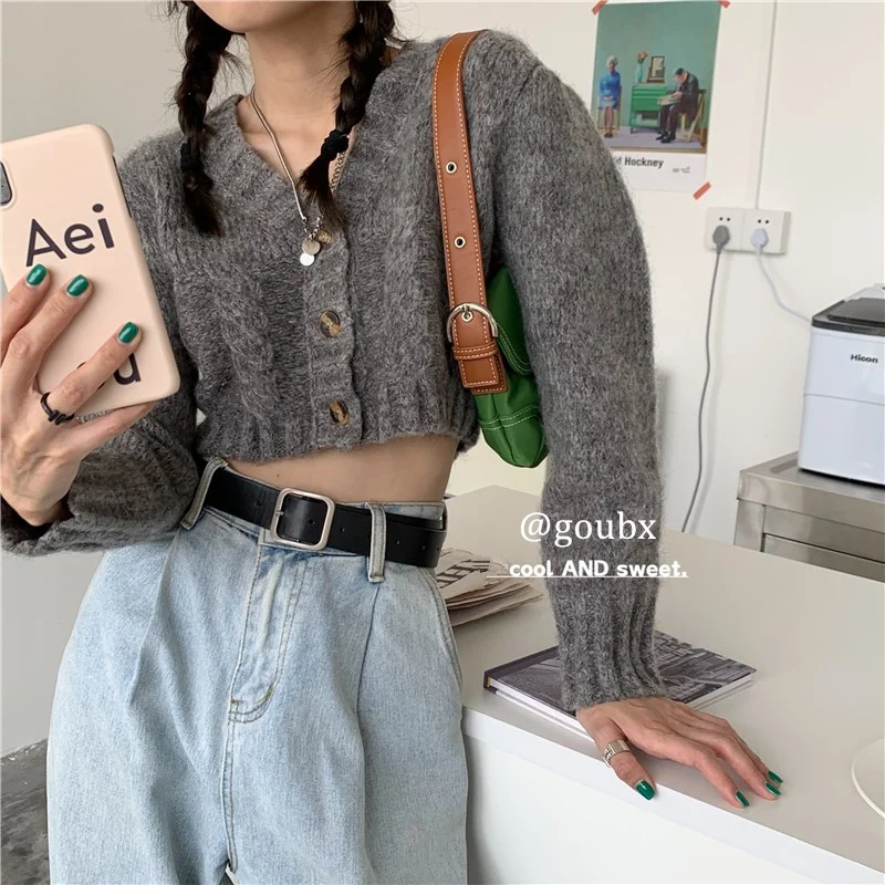 

Осень 2021, зимний свитер, женские топы, вязаный пуловер, женская мягкая теплая толстая верхняя одежда