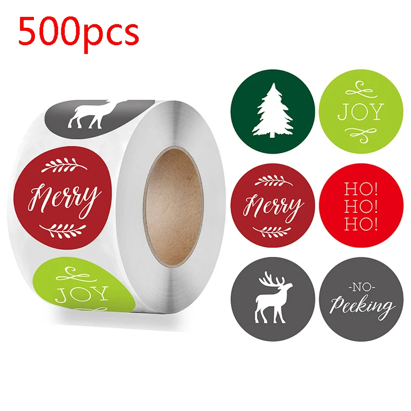 

500 шт. рождественские наклейки для скрапбукинга