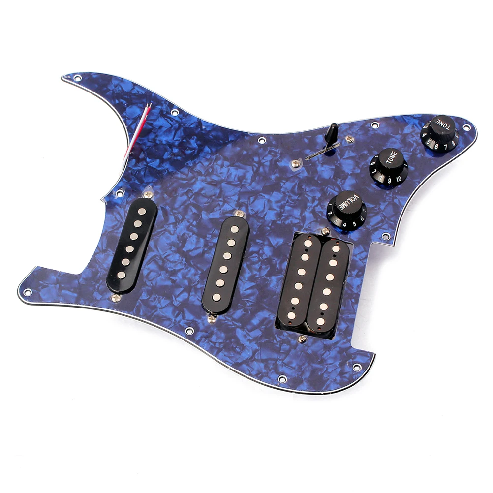 3-слойная электрическая гитара предварительно Заряженная Защитная плата Pickguard SSH
