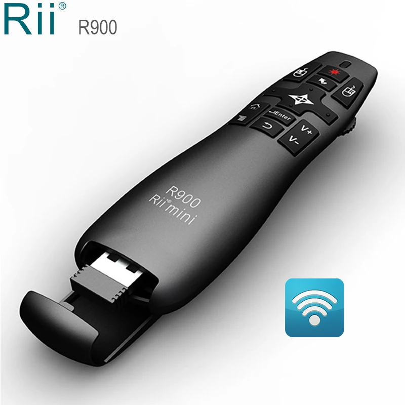 Rii R900 2,4G Беспроводной воздуха Мышь вручитель с лазерной указкой для управления PPT Android ТВ Box Mini PC IPTV