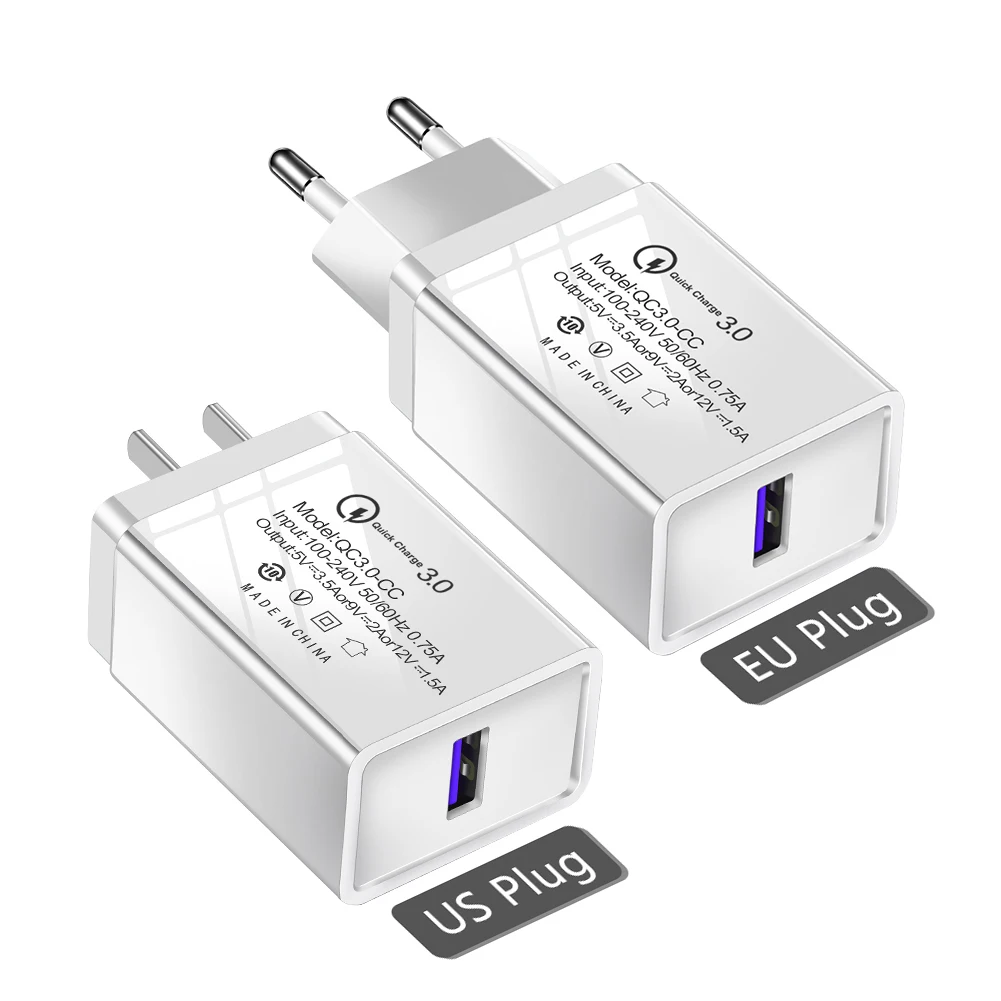 Настенное зарядное устройство с кабелем для Apple iPhone Android Micro USB кабель Быстрая