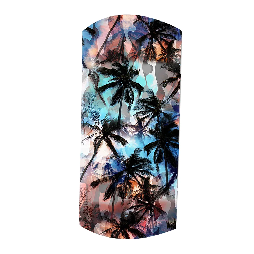 

Neck Gaiter 3D Digital Leaf Coconut Tree Anti-UV Dust Face Cover Outdoor Cycling Scarf Unisex Turban Magic Bandanas