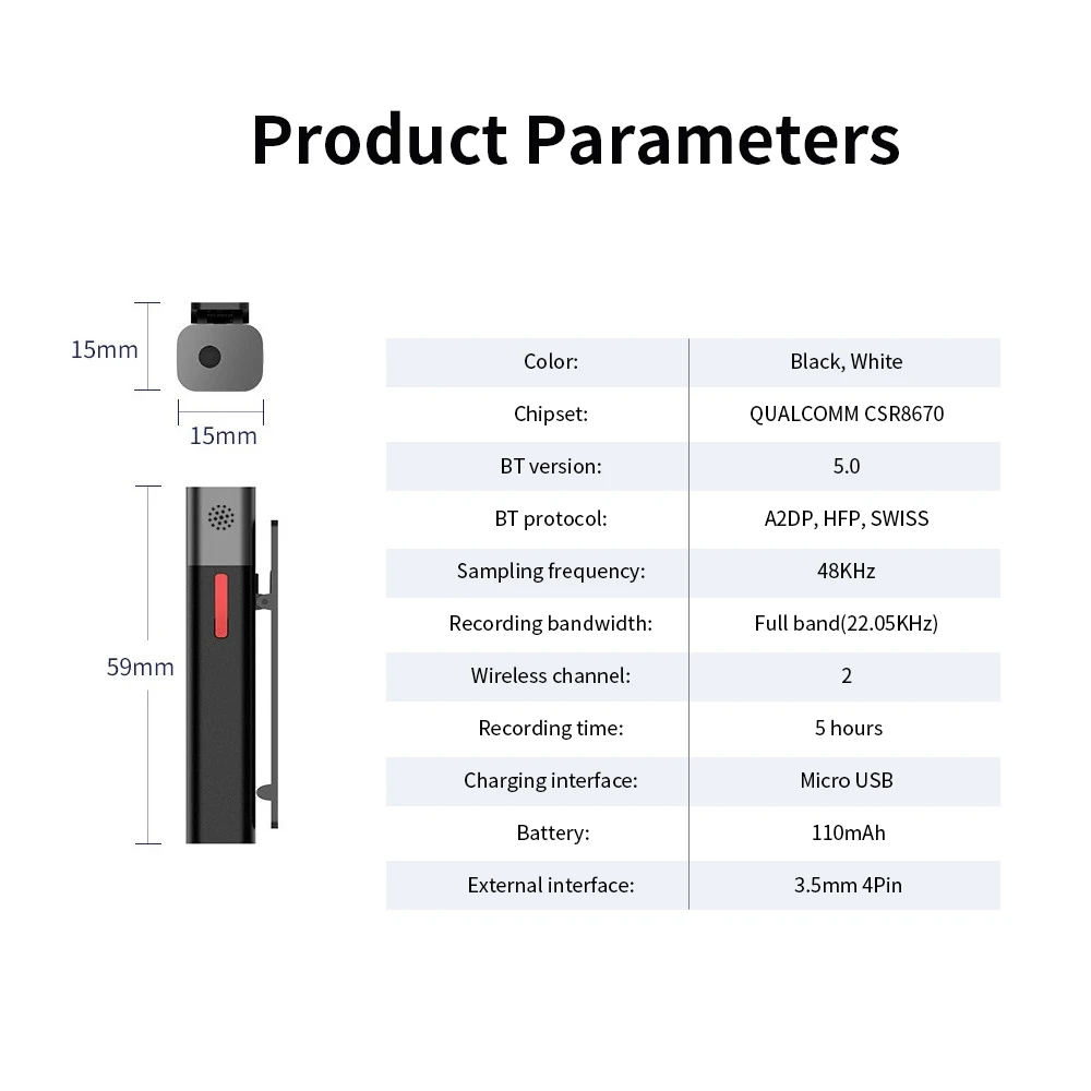 Bluetooth микрофон SmartMike + беспроводная гарнитура с поддержкой воспроизведения видео
