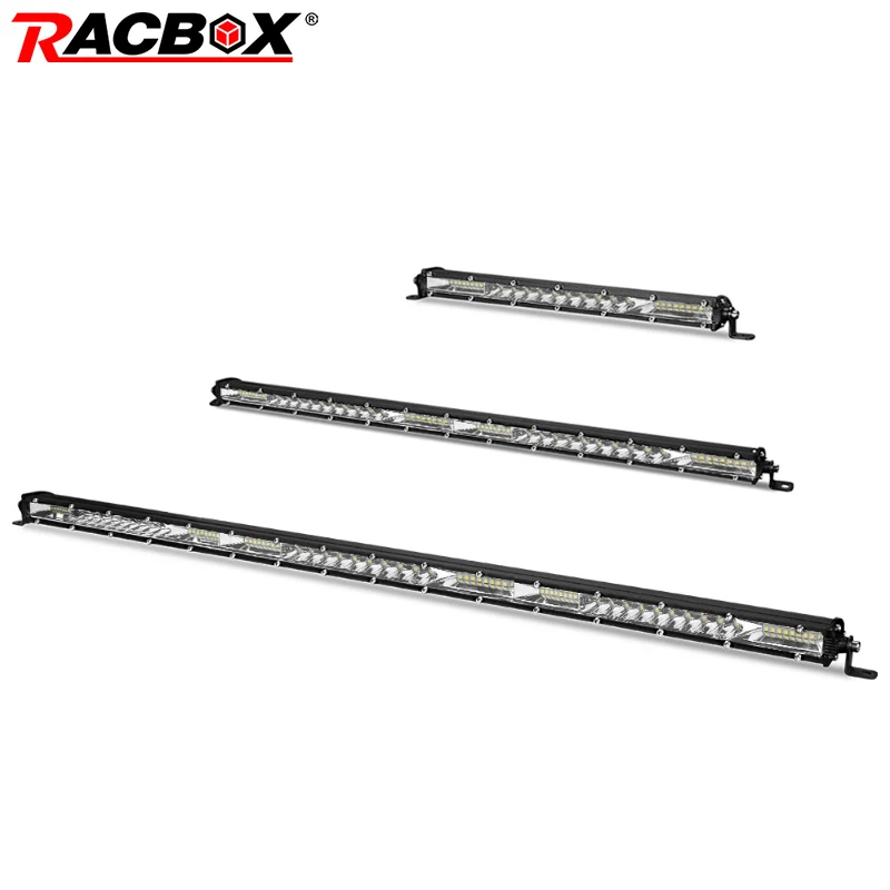 RACBOX 10 20 30 дюймов светодиодный рабочий светильник 4x4 внедорожный светодиодный светильник для UAZ Трактор Лодка 4WD 4x4 внедорожные грузовики ATV 12 в 24 В