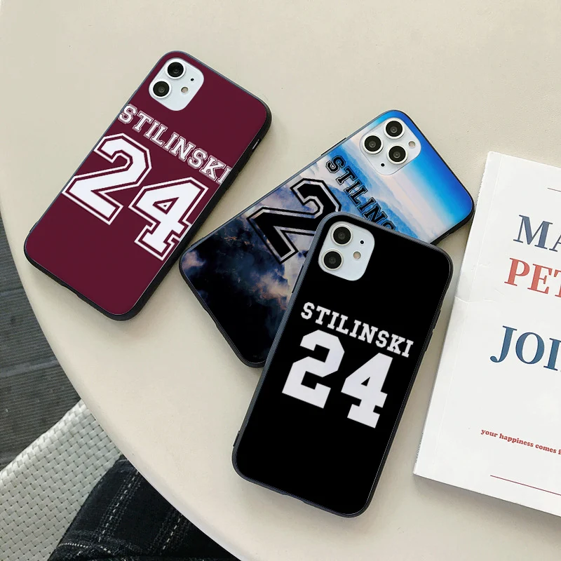

STILINSKI 24 Soft TPU silicone Black Back phone case For iphone 5S xsmax X XS SE 2020 6s 11 pro max xr 7 8plus 6 plus Coque case