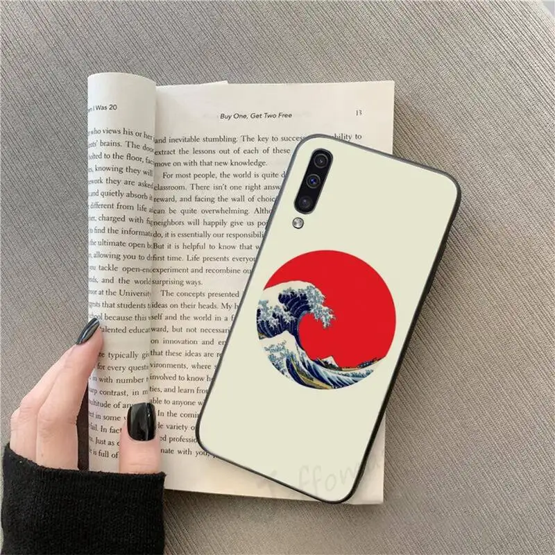 

Japanese style sea waves painting Phone Case For Samsung galaxy S 9 10 20 A 10 21 30 31 40 50 51 71 s note 20 j 4 2018 plus