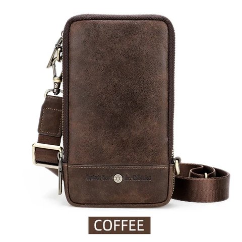 CONTACT'S FAMILY Кожаная винтажная мужская поясная сумка для телефона для iPhone 16, 15, 14, 13 Pro Max, поясной ремень, дорожная сумка, чехол для мобильного телефона