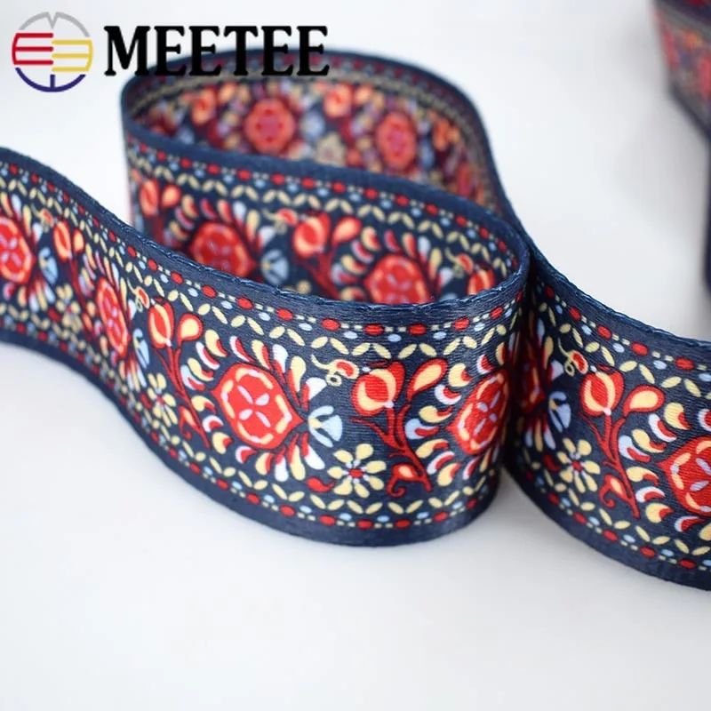 Ленты с этнической вышивкой 2 ярда 38/50 мм|Тесьма| |