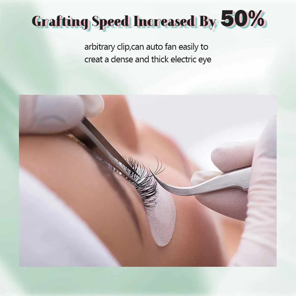 Qeelasee Blooming Automatic Flowering Lashes Easy Fanning Eyelash Extensions Faux Mink Volume Cils Self-fanning | Красота и здоровье