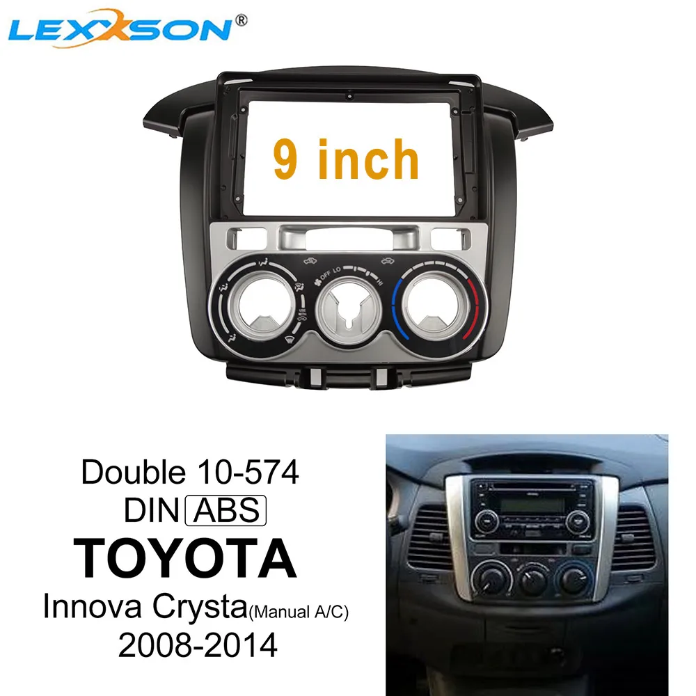 Автомобильные облицовки для Toyota Innova Crysta 2008-2014 ручной адаптер A/C панель приборной