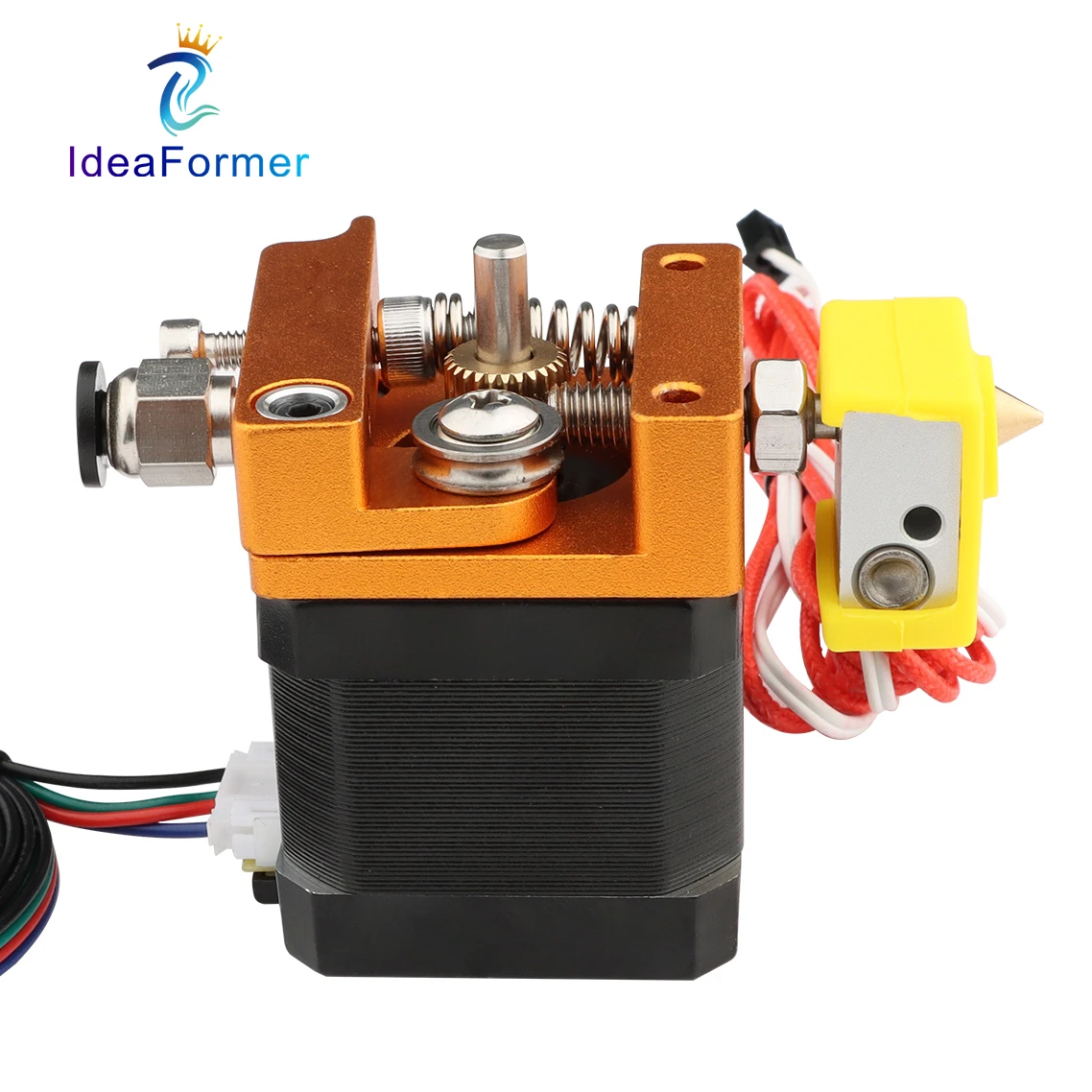 mk8 upgrade extruder 12v24v 1 75mm leftright handle with 0 4mm nozzle40mm hight motorheat kit fan for 3d printer parts free global shipping
