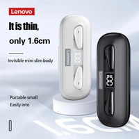 lenovo xt95 tws wireless bluetooth earphones with mic touch control headphone digital display earbuds sport headsets