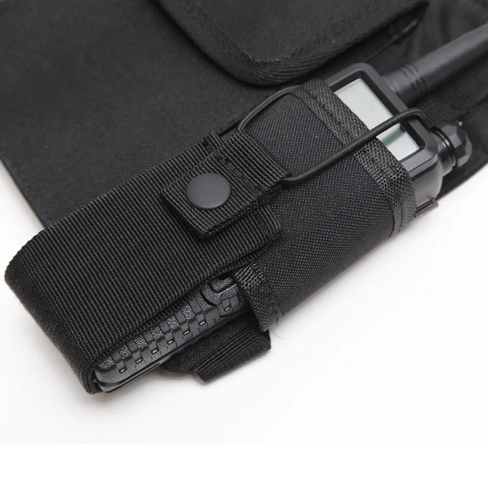 SOONHUA Walkie Talkie Bag Radio Harness Chest Front Pack Pouch Holster Carry Bag Walkie Talkie Bags Walkie Talkie Accessories