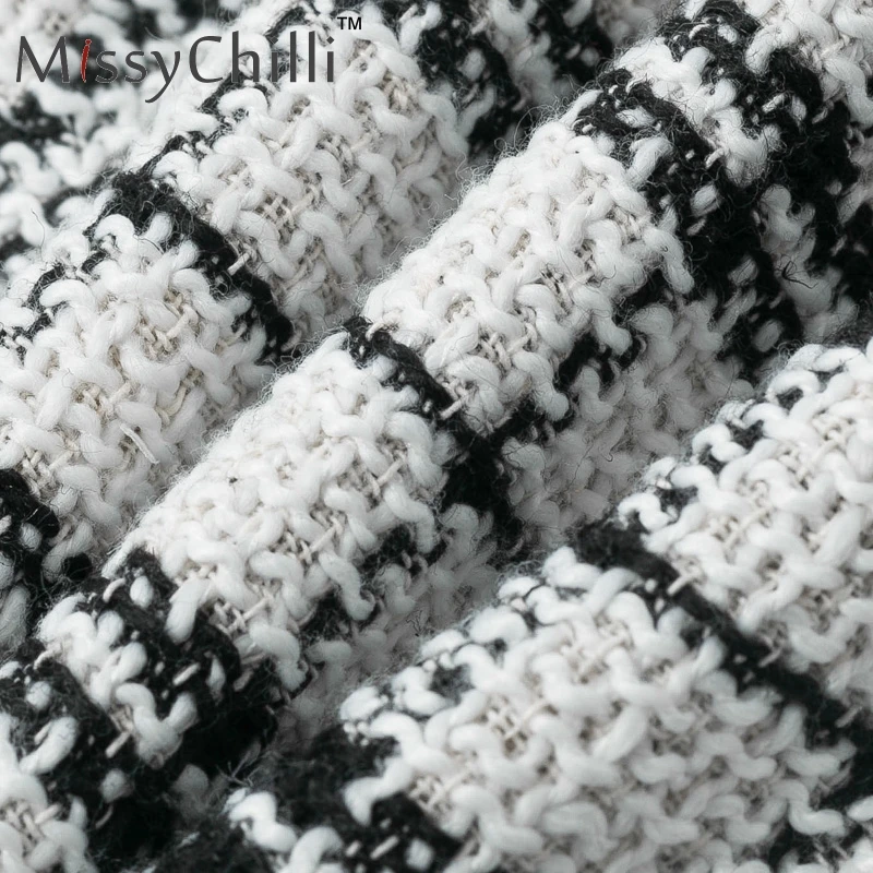 MissyChilli, сексуальная твидовая Осенняя юбка с высокой талией, юбка-брюки, женские трапециевидные клетчатые штаны, женские полосатые шорты, винтажные штаны