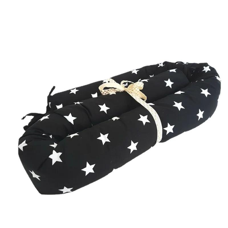 

cylindrical candy-shaped crib bed surrounded by pure cotton all seasons universal children's anti-collision summer breathable