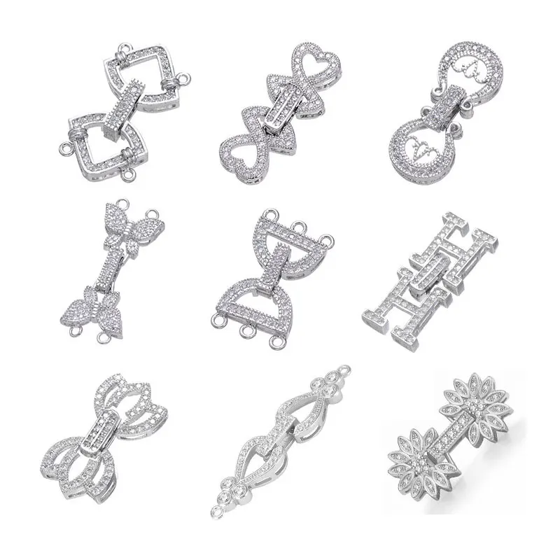 Juya поделки из бисера ювелирные изделия материал микро паве Циркон застежка