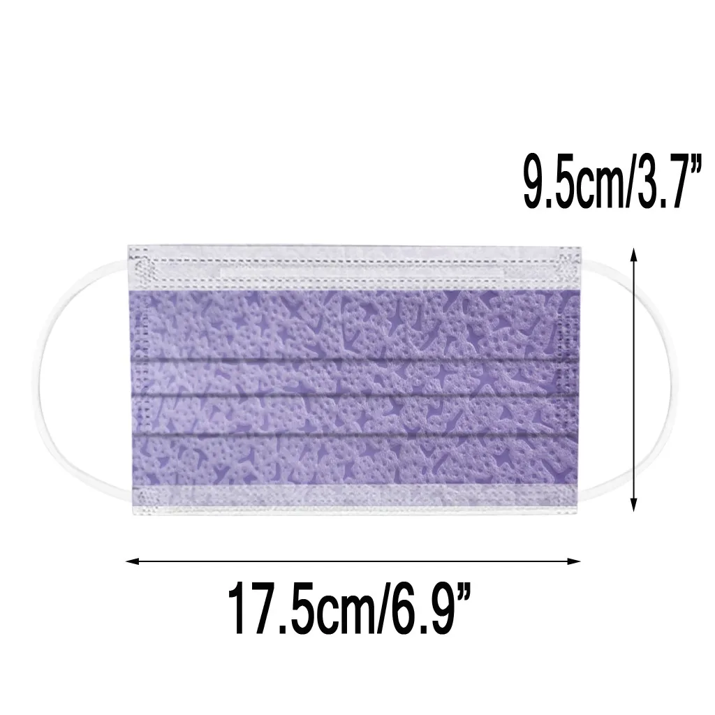 

100PCS Women Man Solid Disposable Face Mask 3Ply Ear Loop Anti-PM2.5 Mask Fabric Adult Mouth Cover Mascarillas Masque