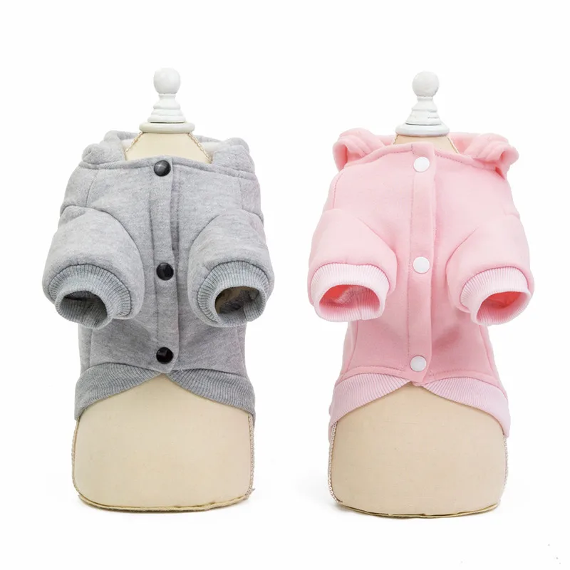 

Autumn/Winter Dog Hoodie Pet Coat Soft Fleece Warm Puppy Clothes Pocket Dog Sweatshirt Winter Dog Clothes for Small Dogs