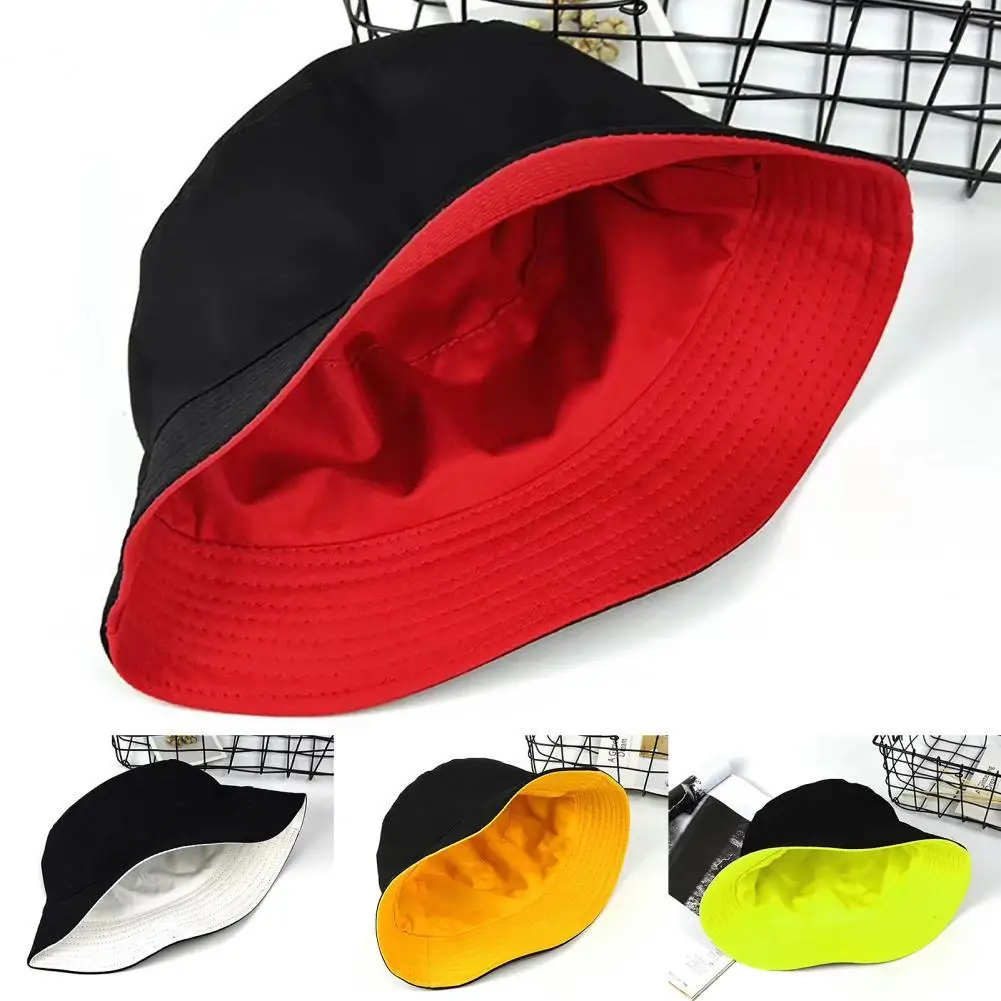 

Fisherman Hat Fine Workmanship Solid Color Wide Brim Fishing Cap Bucket Cap Fashion Accessories For Women Outdoor Fishing Cap