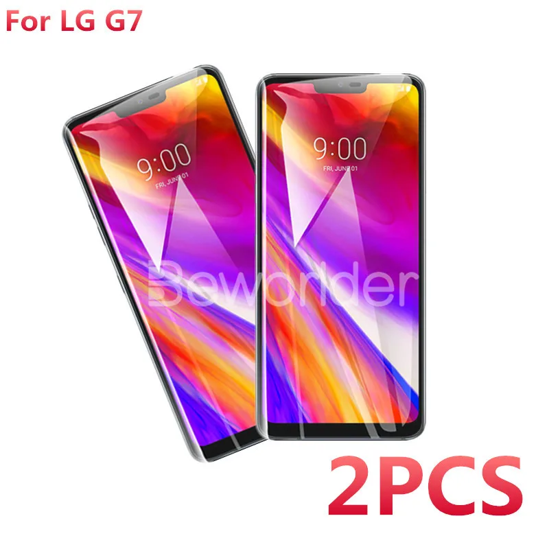 1 шт. 2 Защитное стекло для LG G7 полное покрытие закаленное Защита экрана Plus G710EM