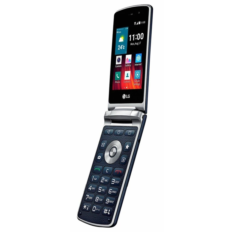 Разблокированный LG Wine Smart LG H410 четырехъядерный 3,2 дюймов 1 ГБ ОЗУ 4 Гб ПЗУ 3.15МП Камера LTE Восстановленный слайдер мобильного телефона